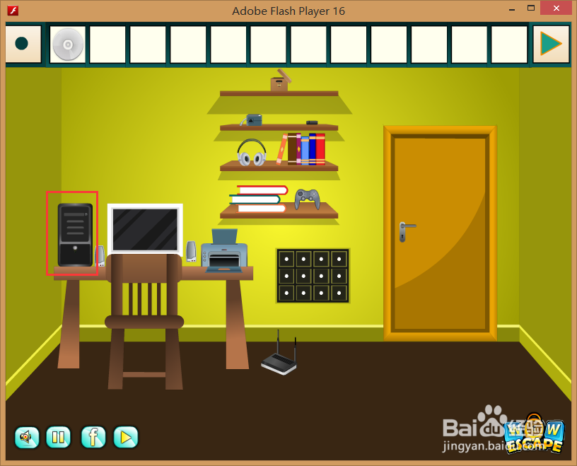 Flash游戏攻略：[43]蓝色单间逃脱-9