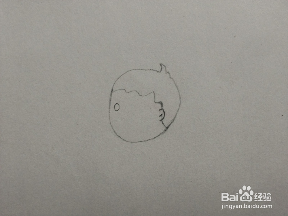 简笔画——怎么画小男孩放鞭炮