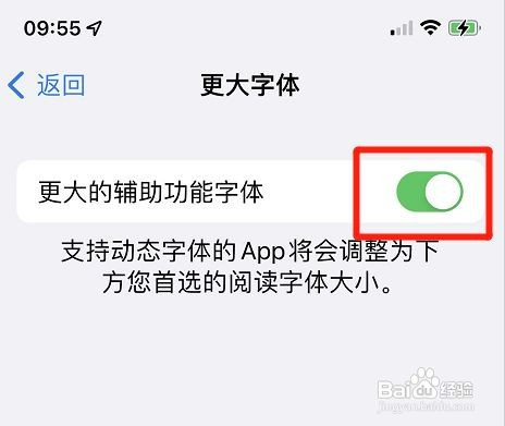 苹果手机辅助功能字体如何开启更大的