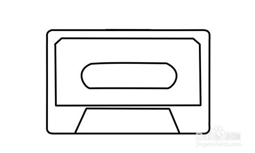 简笔画录音带怎么画?