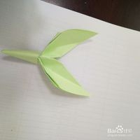 新抽出芽的嫩叶折纸方法