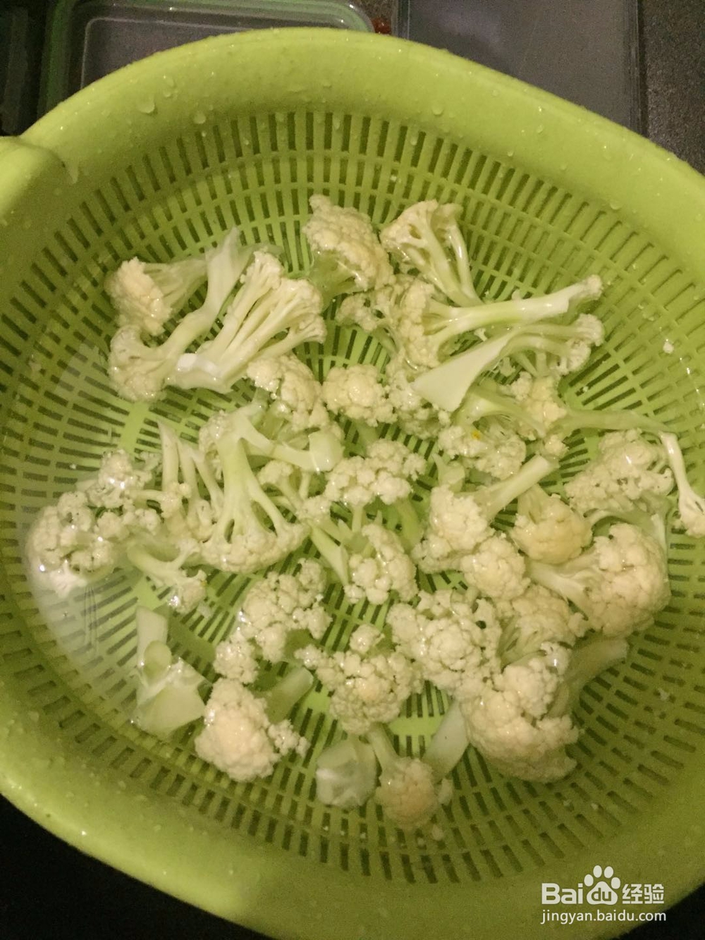 素炒花菜的做法