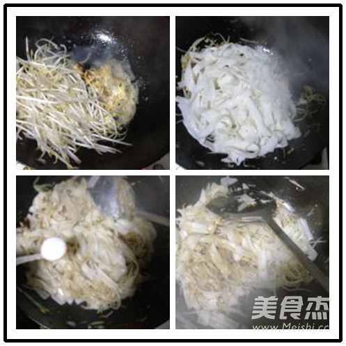 素炒河粉的做法