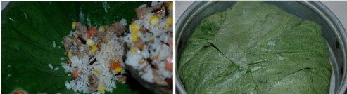 广东小吃荷叶饭怎么做