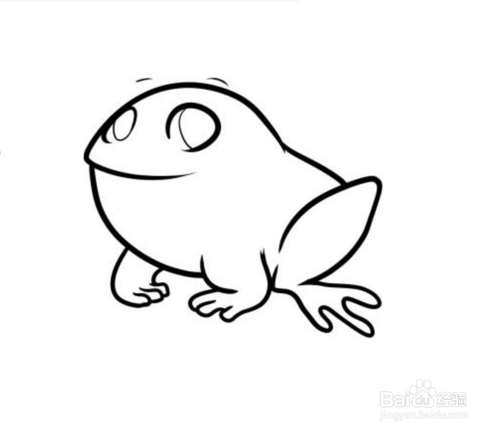 小孩学画之青蛙的简笔画