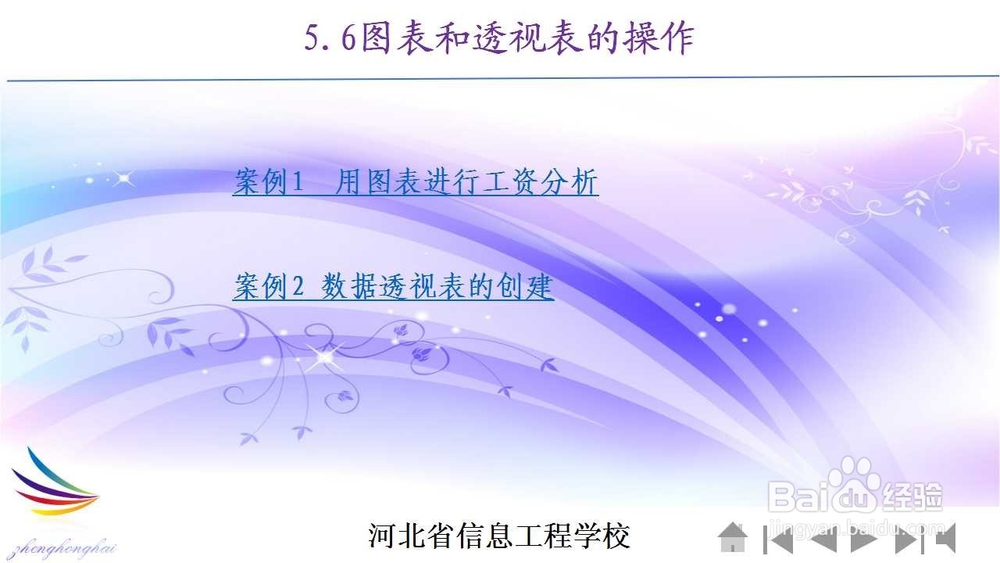 WPS表格的图表和透视表的操作