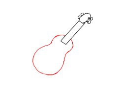 怎么画吉他的简笔画