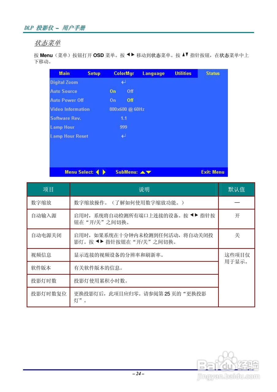 丽讯Vivitek D630投影机说明书:[3]
