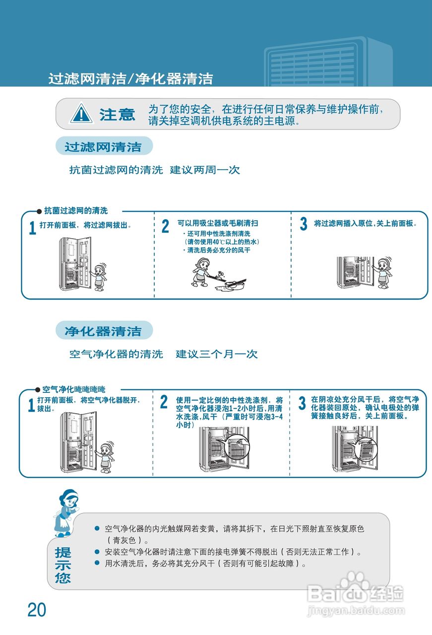 LG 分体落地式空调LP-P7211DDF使用说明书:[3]