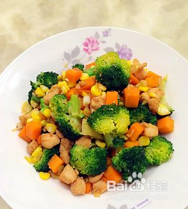 教你简单制作三色鸡丁