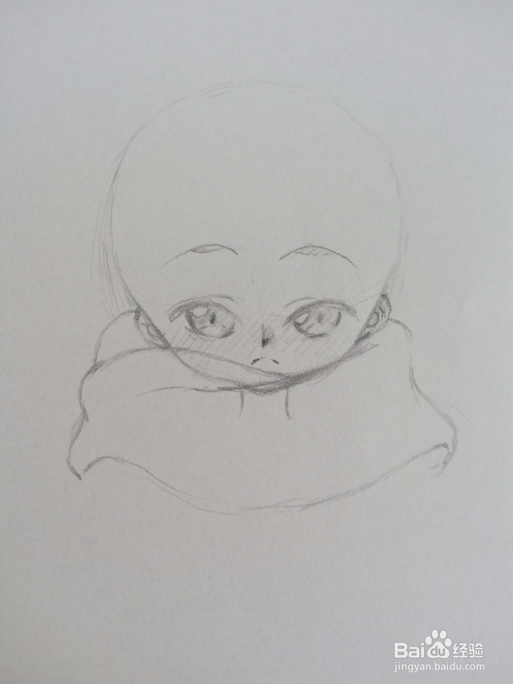 穿着毛衣的漫画人物画法