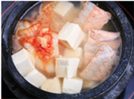 石锅三文鱼豆腐汤