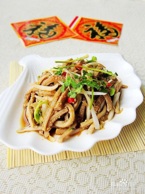 如何做红油牛肚