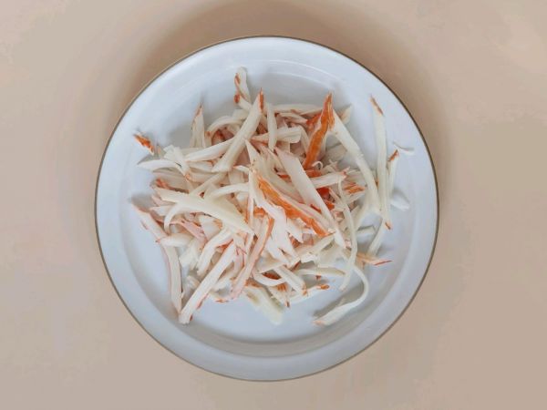 蟹柳滑蛋开放式三明治