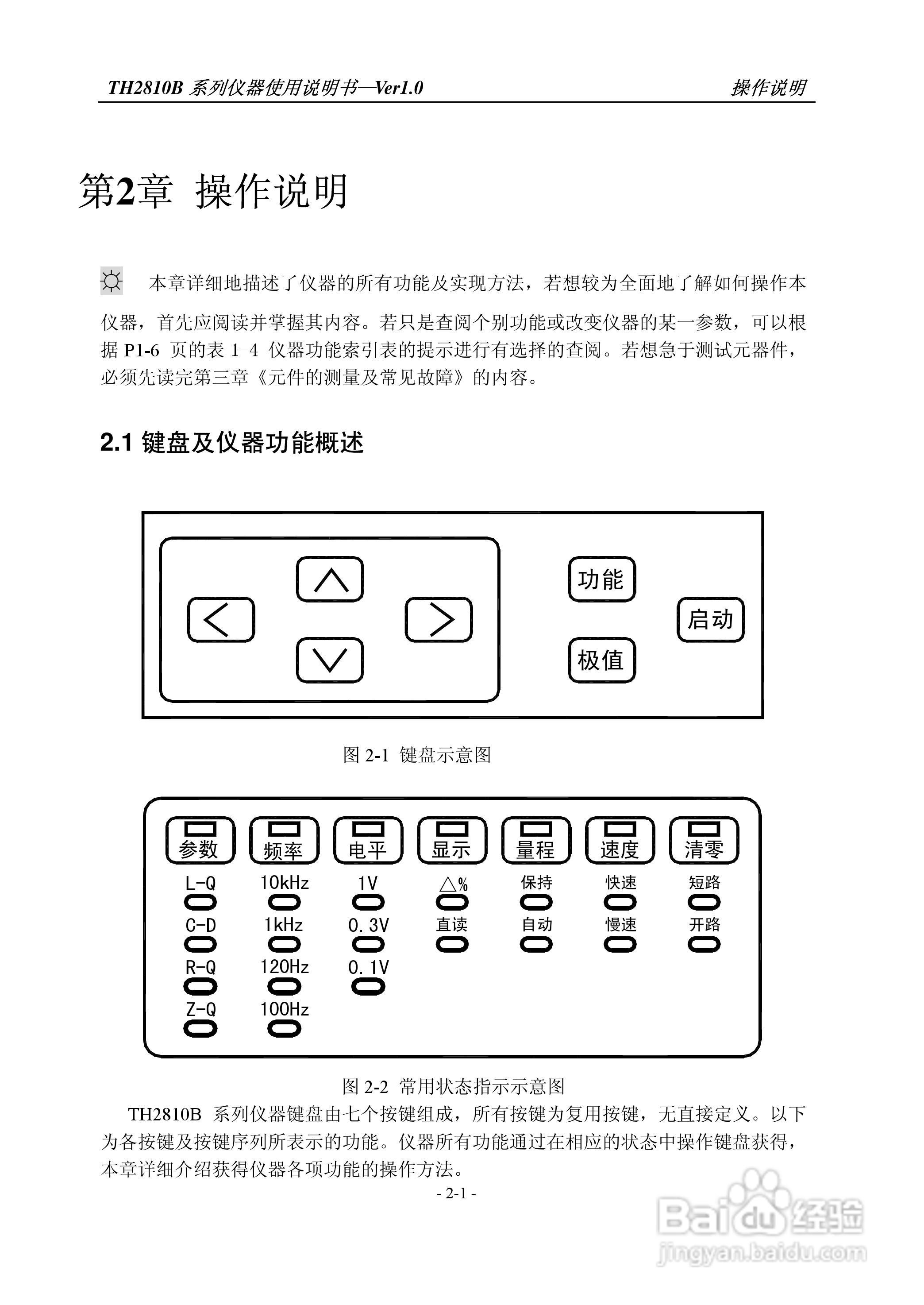 常州同惠TH2810B,2618B,2775B数字电桥说明书:[2]