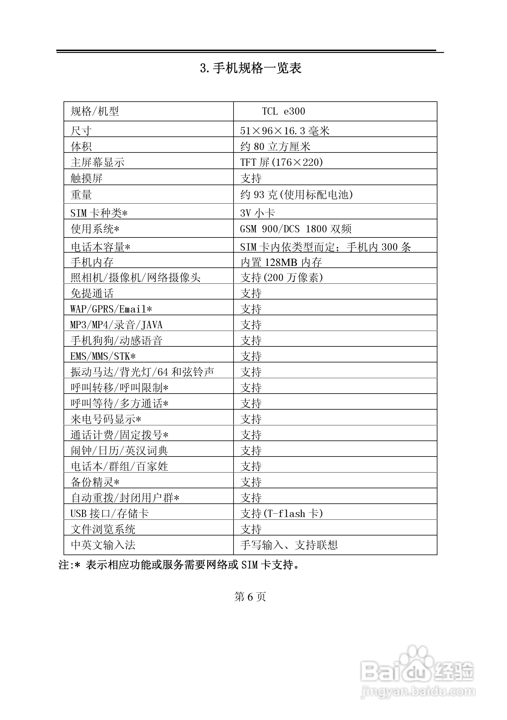 TCL E300手机使用说明书:[1]