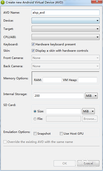 Android学习：[3]新建安卓AVD模拟器(详细)