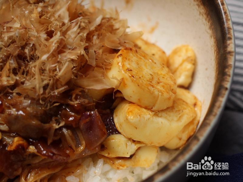 肥牛金针菇日本豆腐盖饭的做法