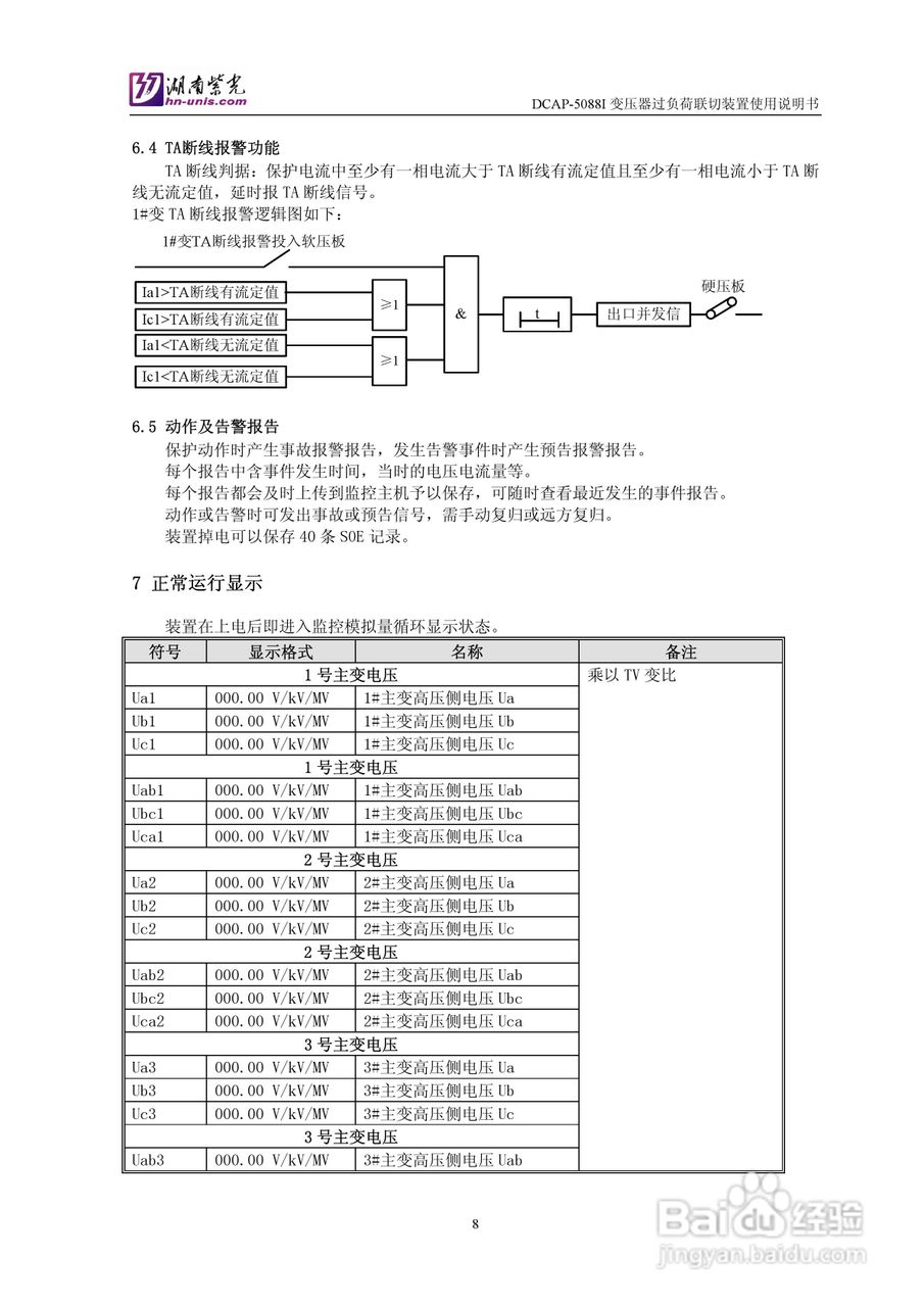 紫光DCAP-5088I变压器过负荷联切装置使用说明书:[1]