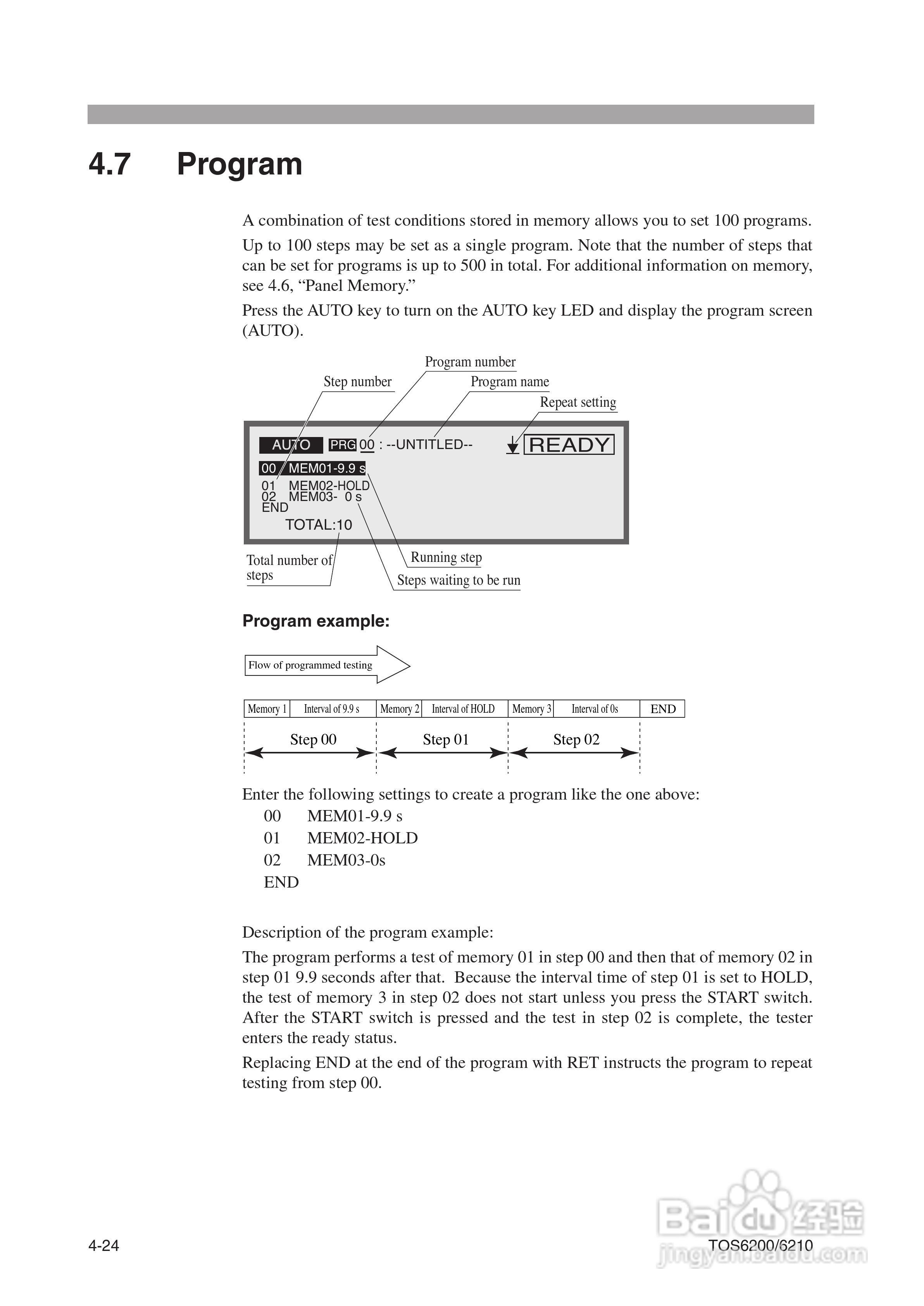 TOS6200/6210地线导通测试仪说明书:[7]