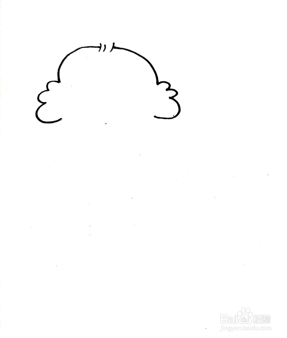 适合3-6岁的小泰迪幼儿简笔画