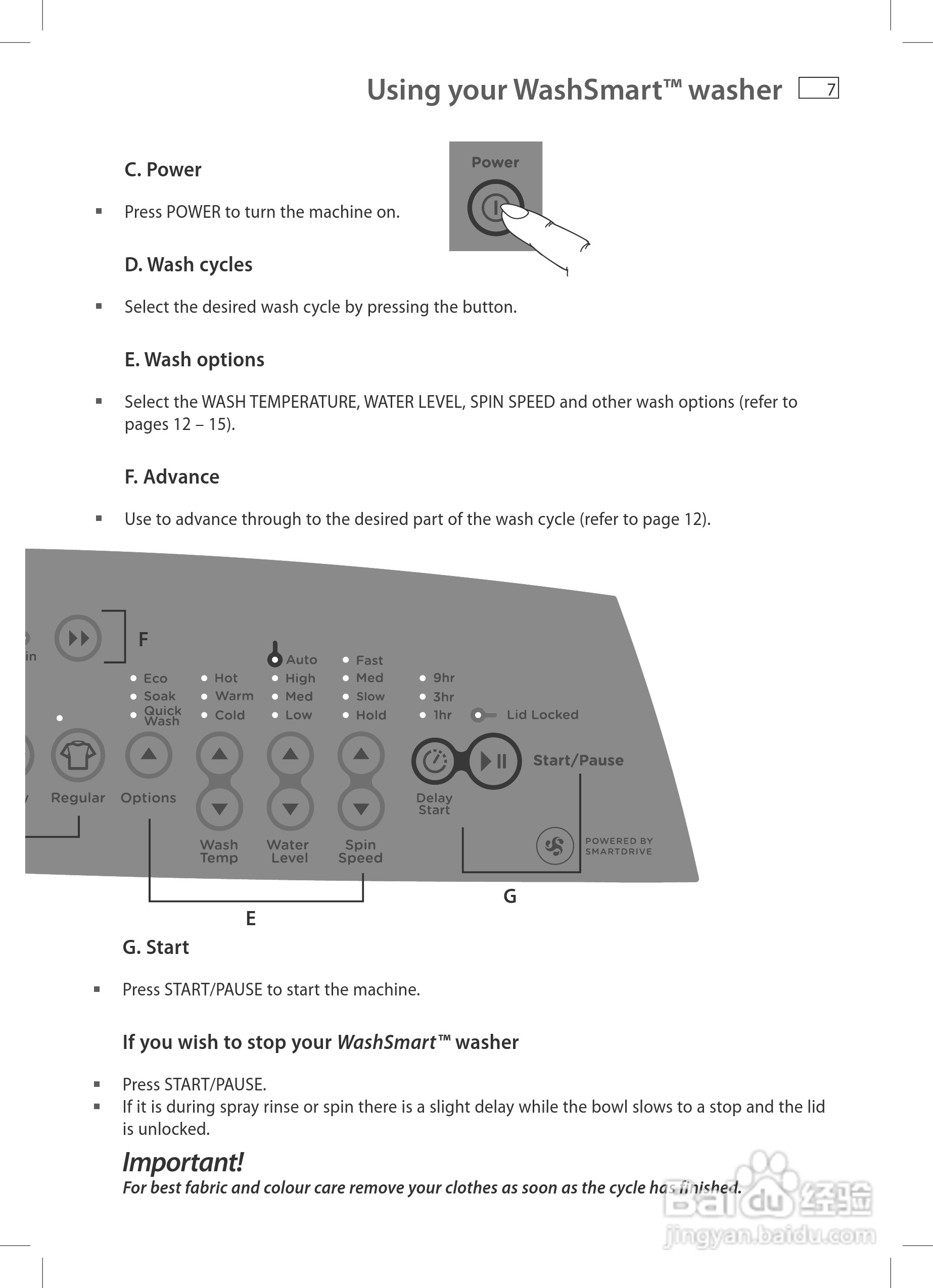 斐雪派克WA55T56GW1洗衣机说明书:[1]