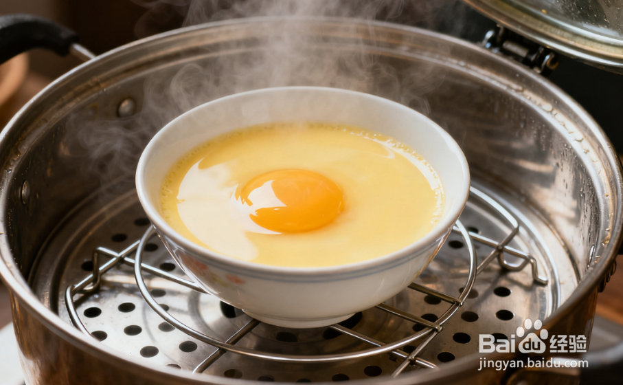 肉末蒸蛋羹:嫩滑入味,老人小孩都爱吃,无气孔