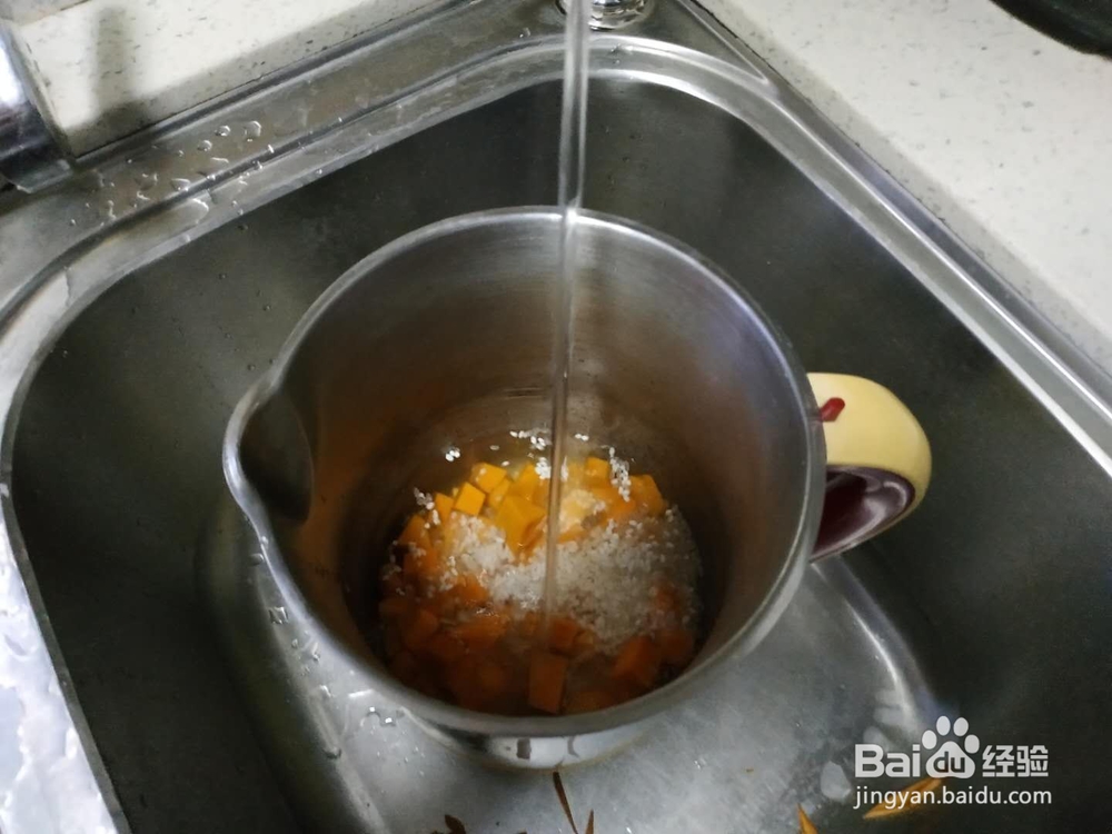 南瓜米糊的制作