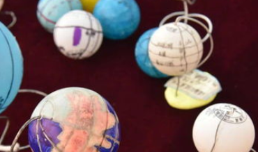 地球仪的制作方法乒乓球