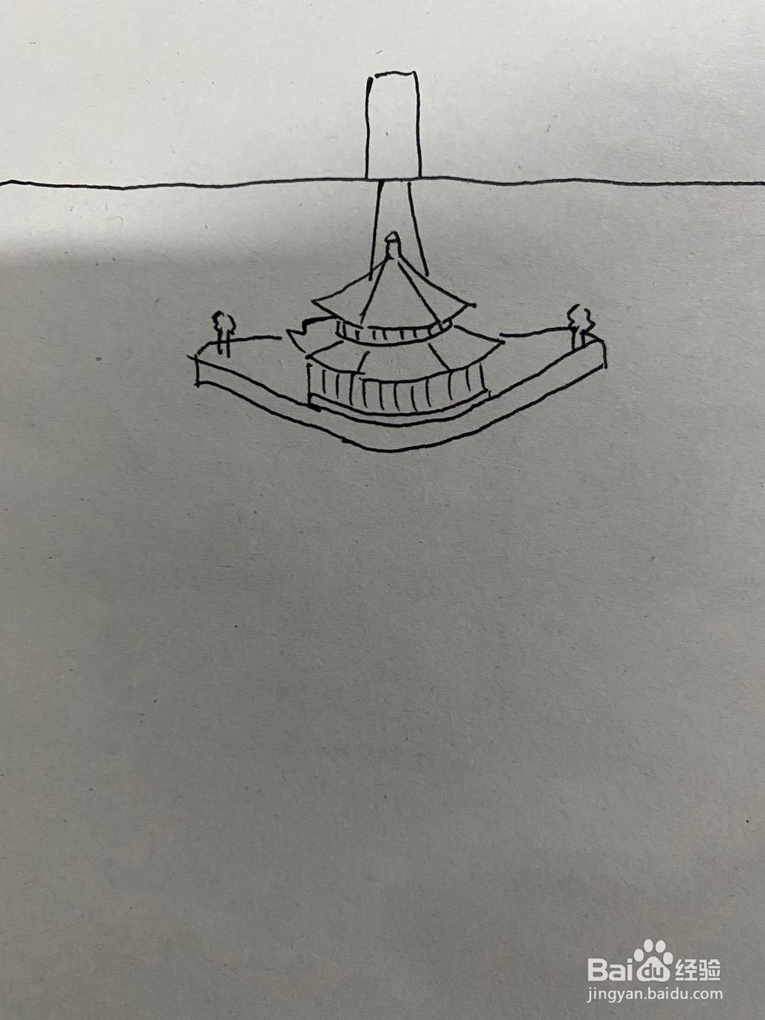 青岛栈桥简笔画