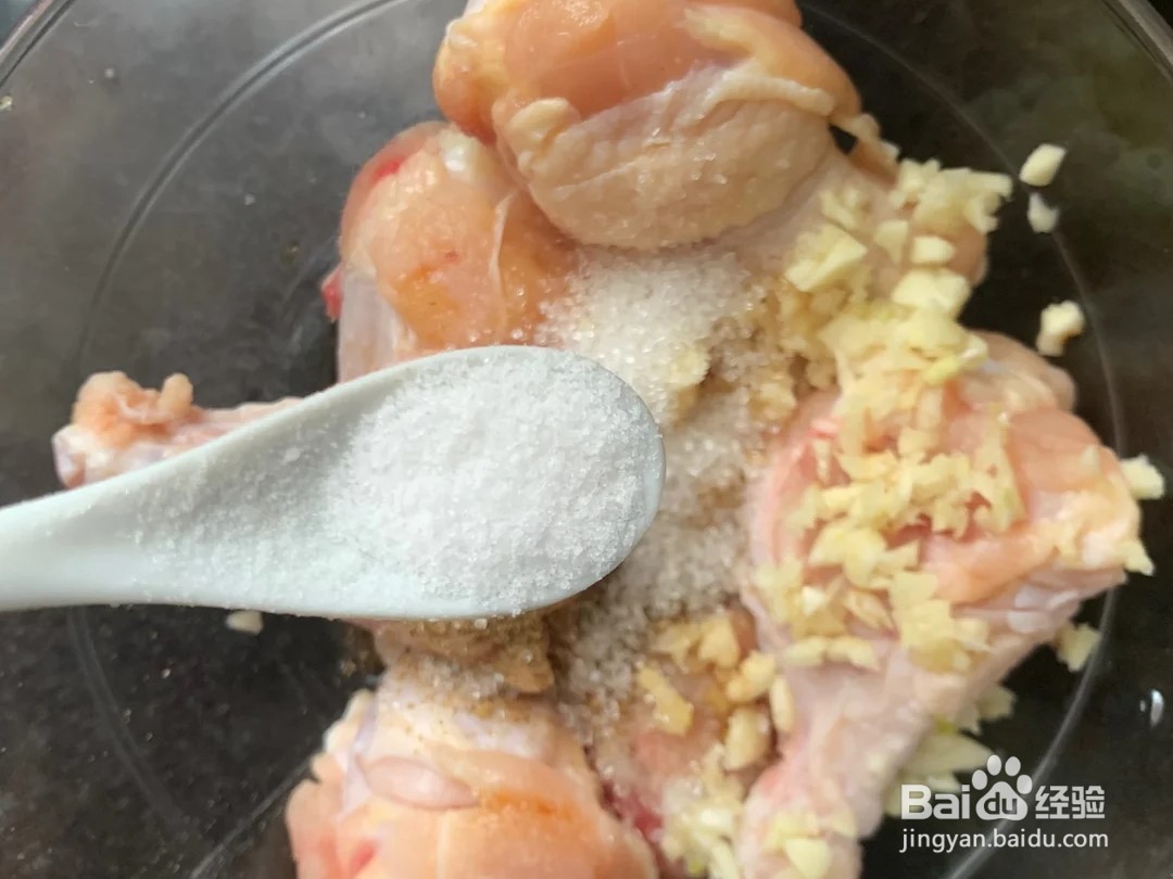 椒盐脆皮鸡腿的做法