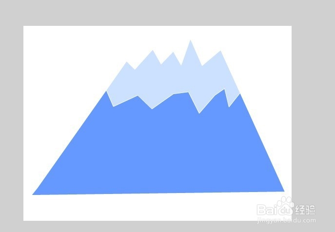 flash绘制雪山的教程