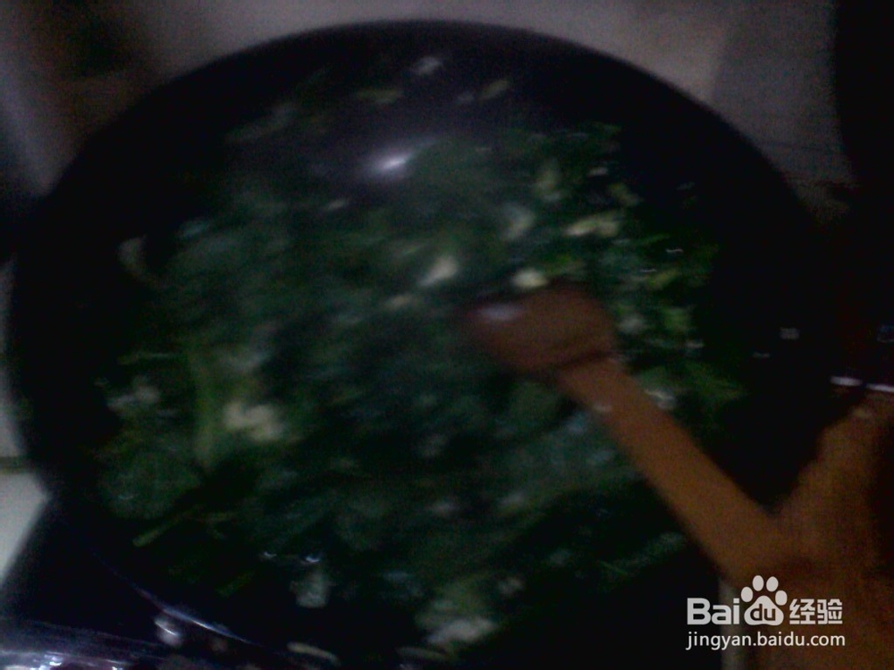 烟台家常菜之菠菜炒鸡蛋的做法