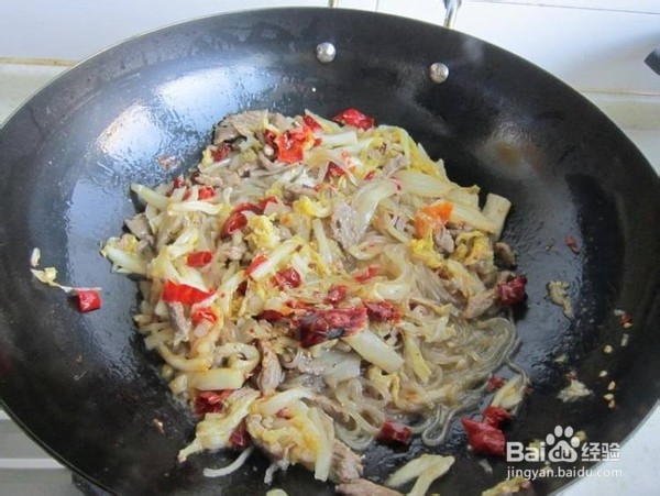 非常好吃的酸菜粉条炒羊肉的做法