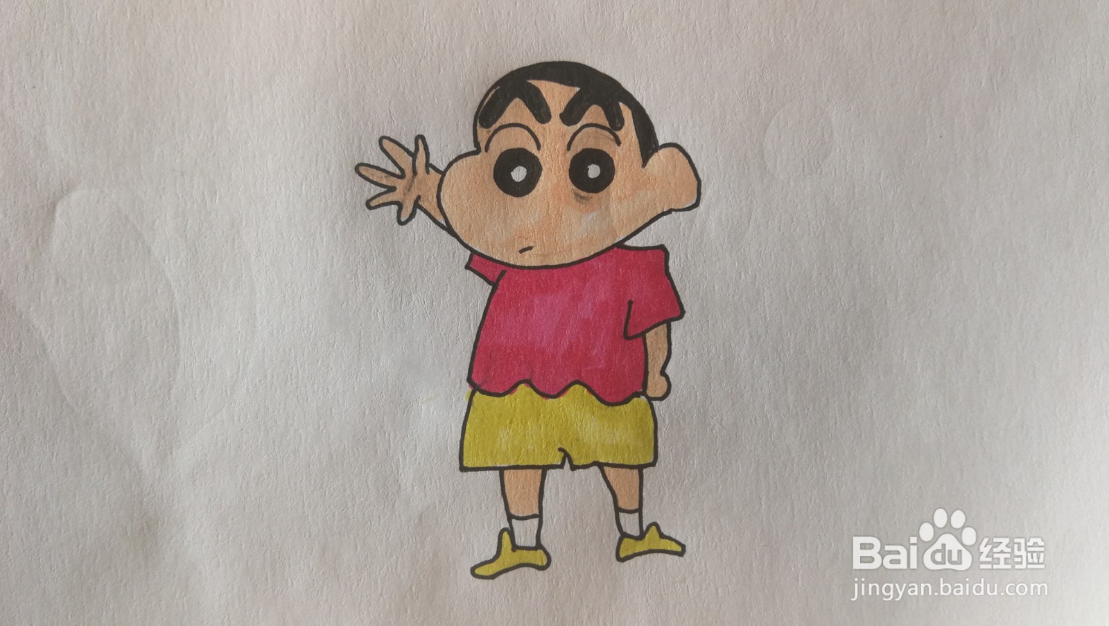 #经验分享官#蜡笔小新简笔画