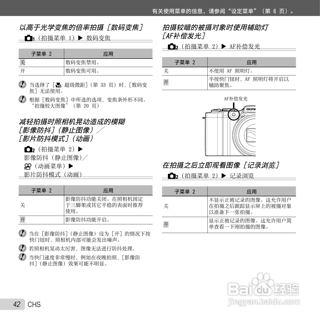 奥林巴斯SZ-30MR数码相机使用说明书:[5]