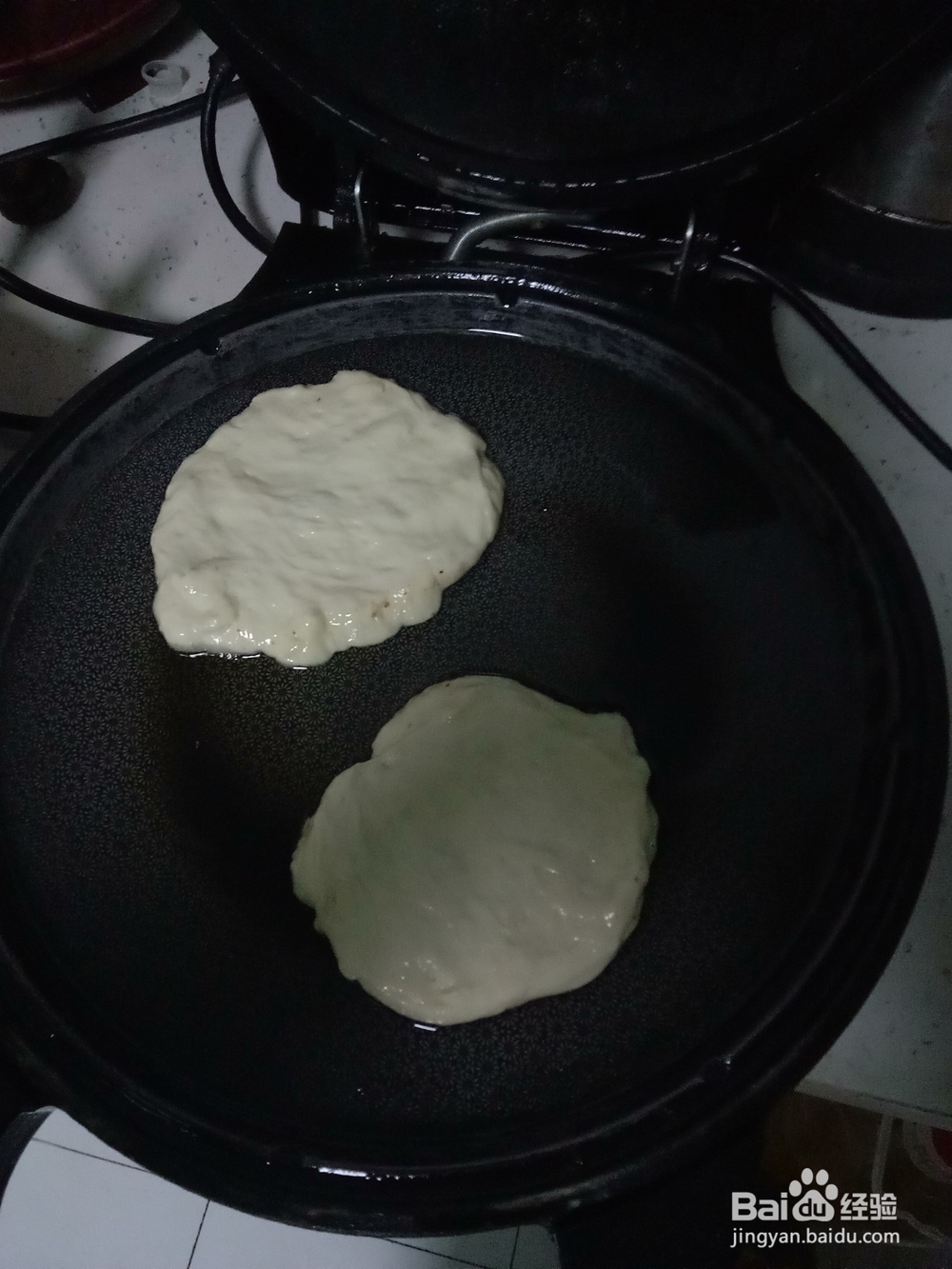 烙饼贴鸡蛋火腿