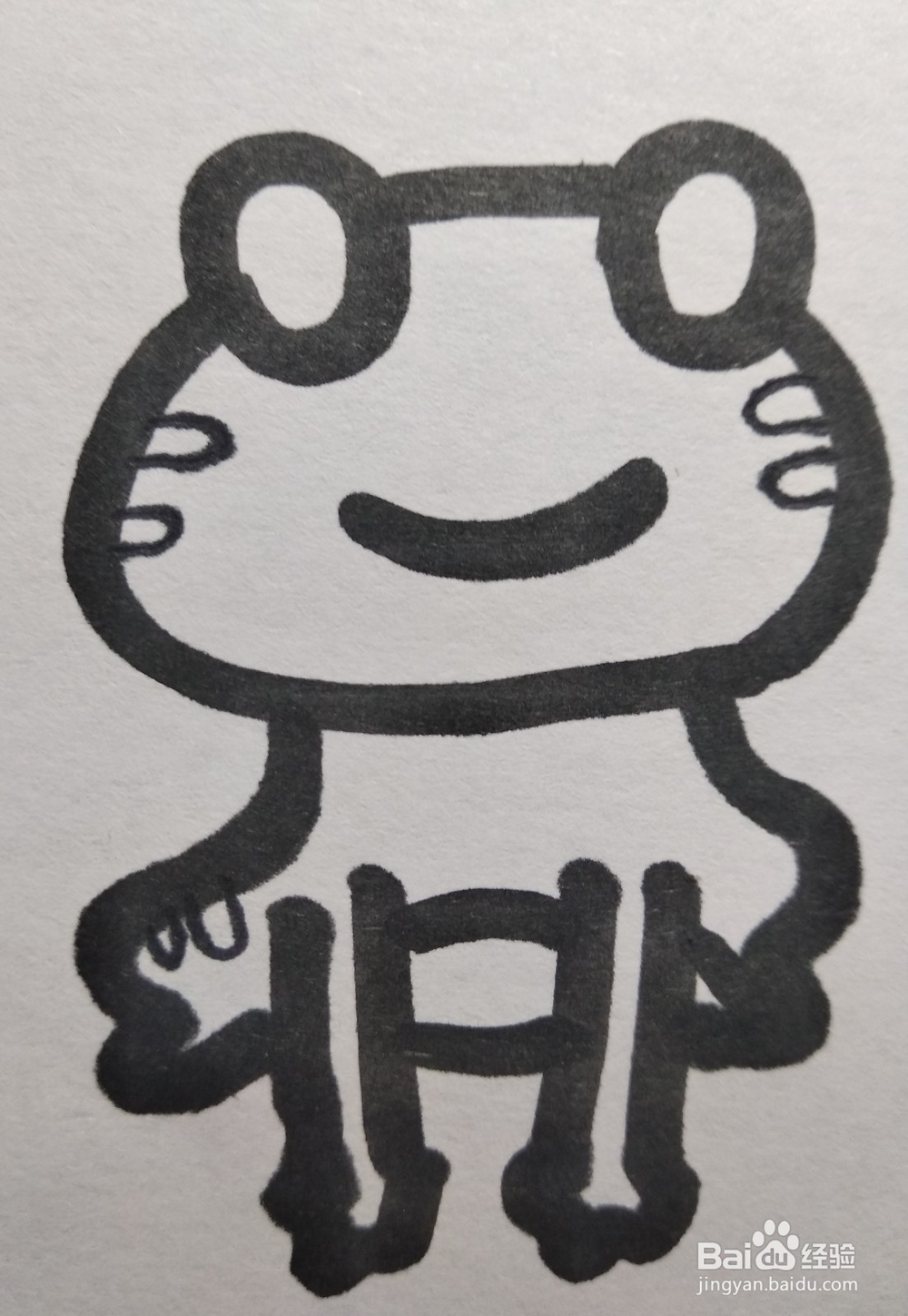 动物简笔画之青蛙的简笔画怎么画