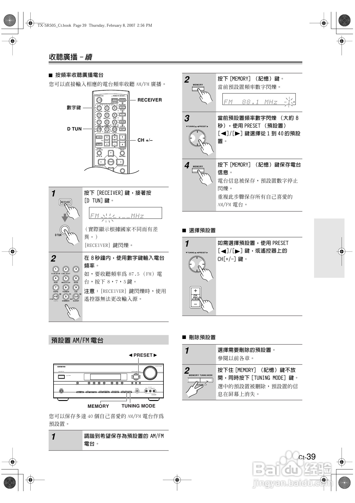 安桥TX-SR505型影音扩大机使用说明书:[2]