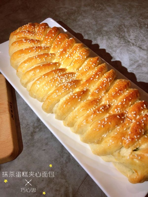 抹茶蛋糕夹心面包