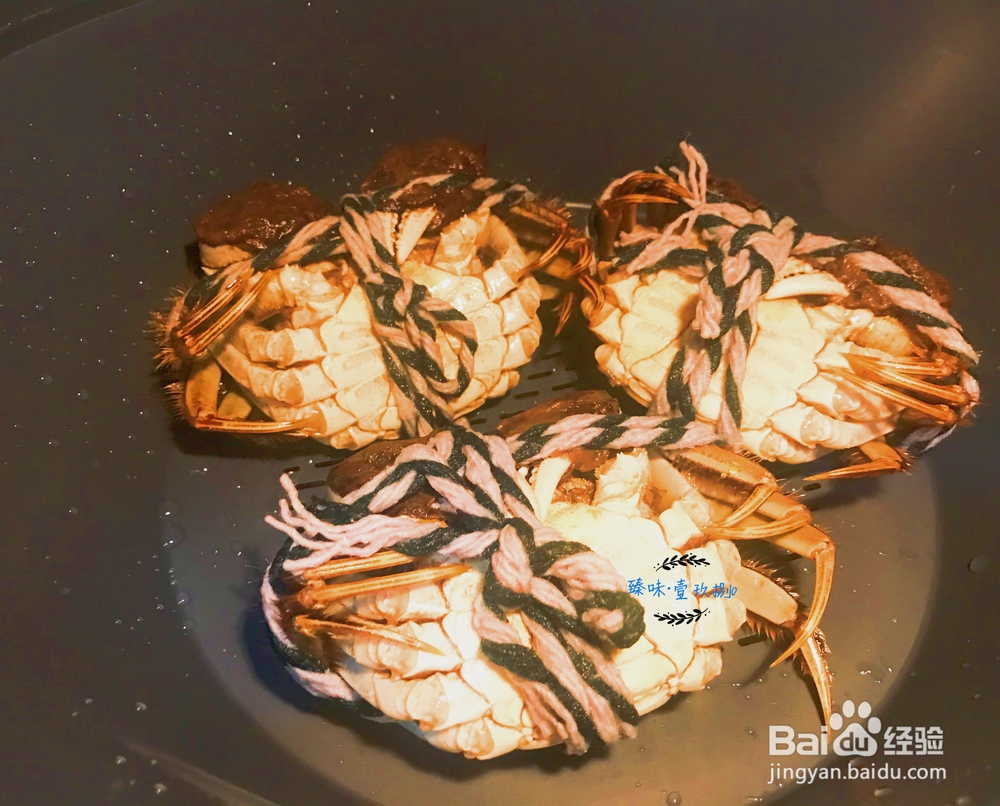味美鲜香的清蒸大闸蟹