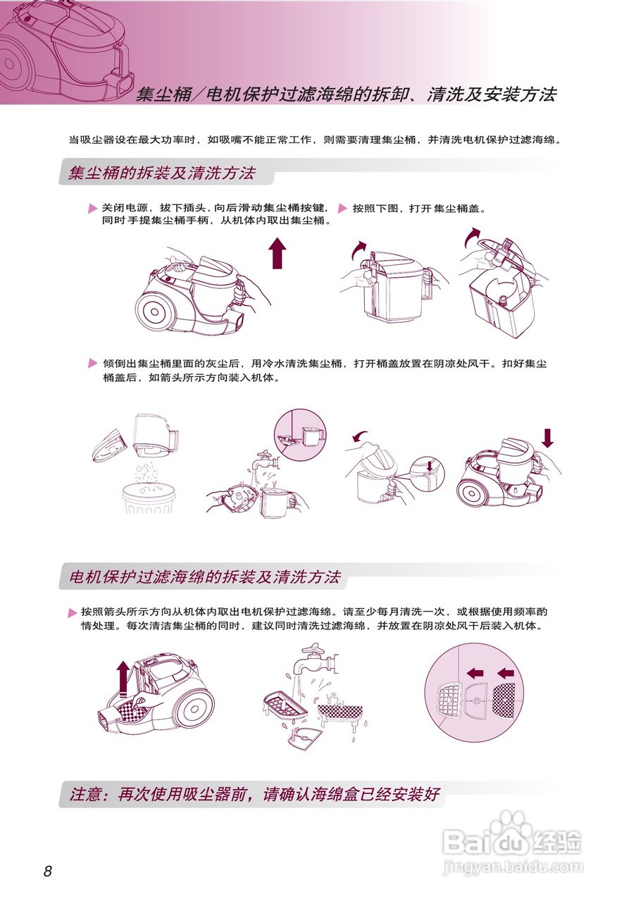 LG VC3116GHTV吸尘器说明书:[1]