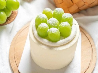 多肉青提蛋糕怎么做