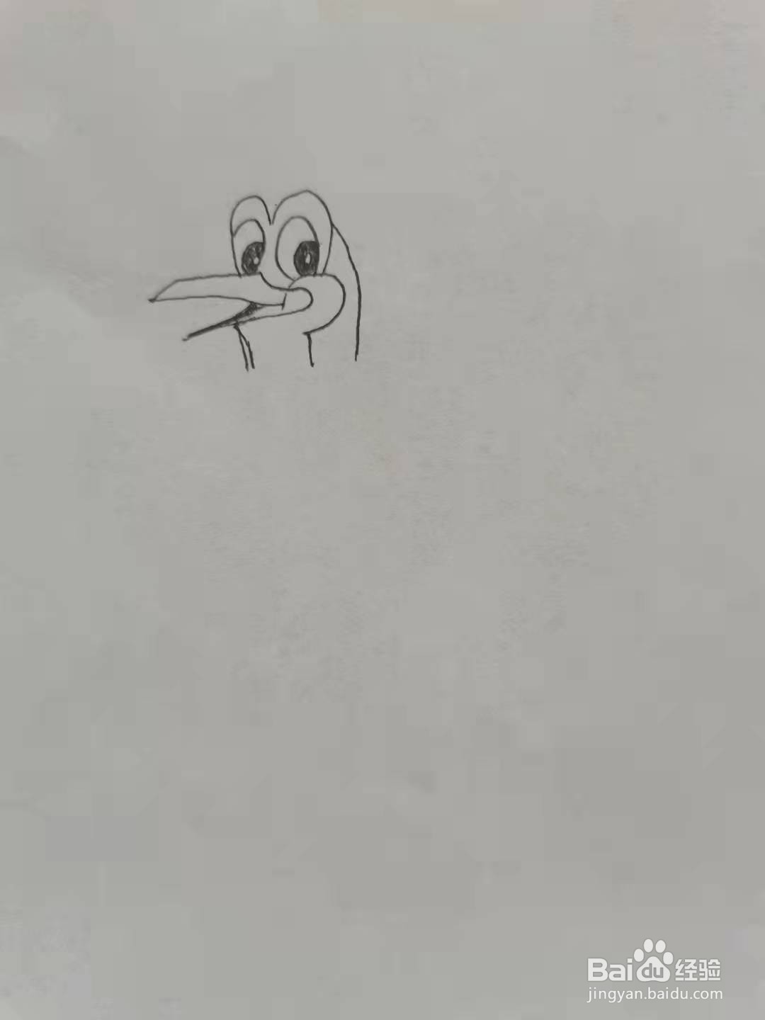调皮的企鹅简笔画