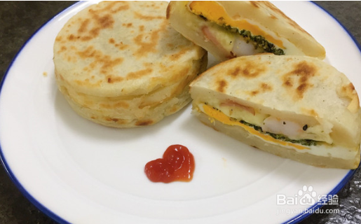 鸡蛋汉堡的做法