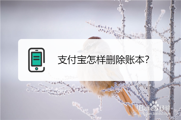 支付宝怎样删除账本