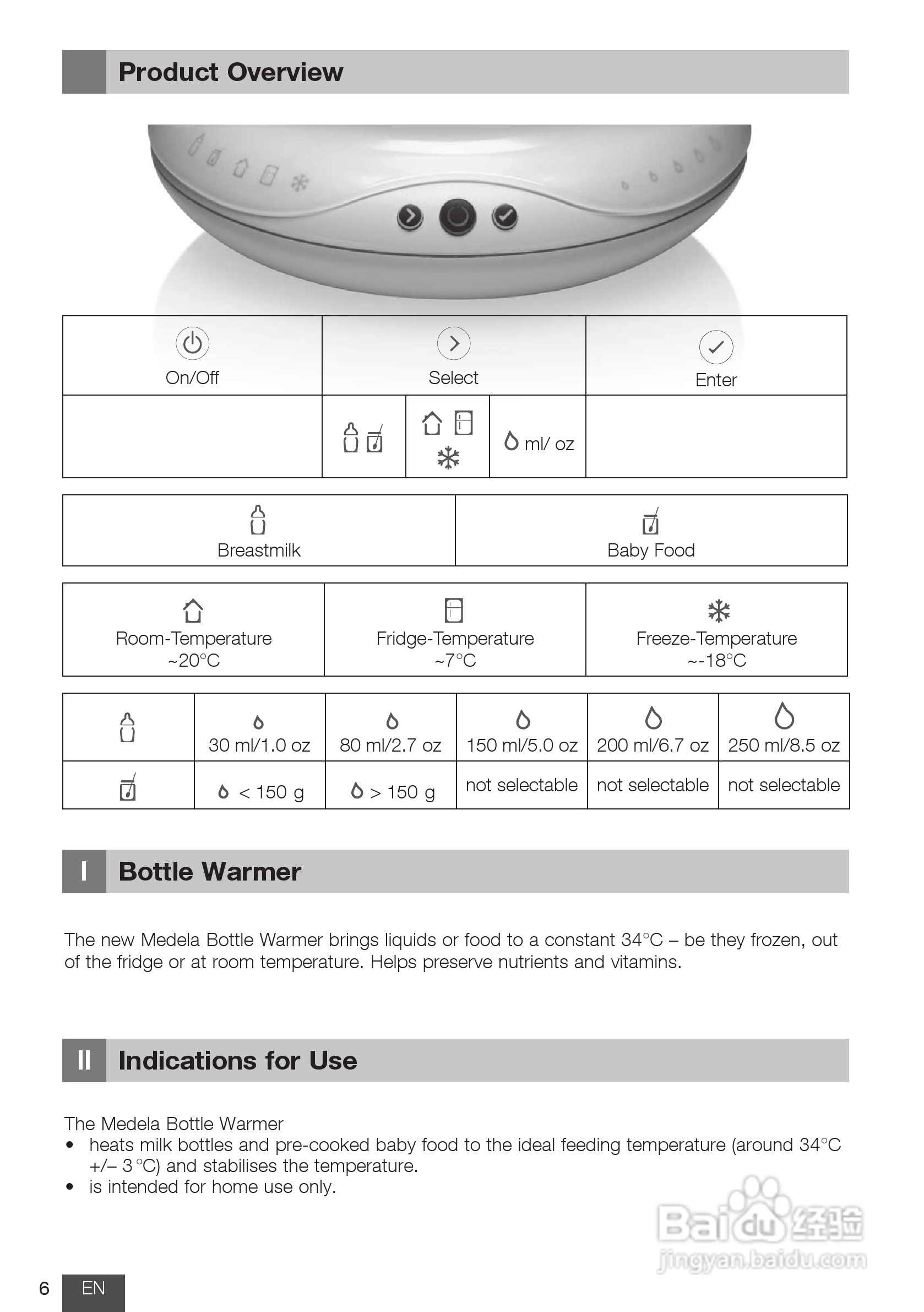 美德乐 B-Well温奶器说明书:[1]