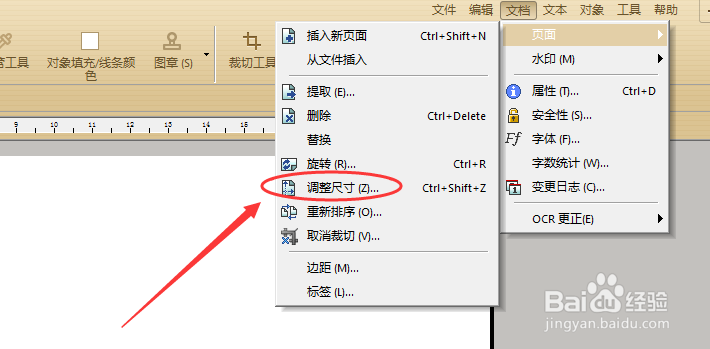 如何使用极速PDF编辑器修改PDF文档的页面大小