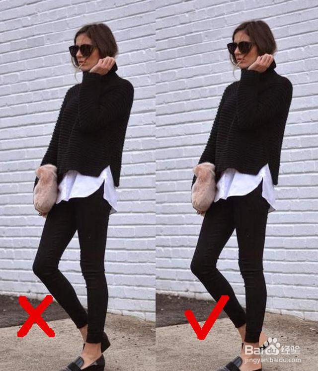 小个子这样穿平底鞋，比高跟鞋还显腿长！
