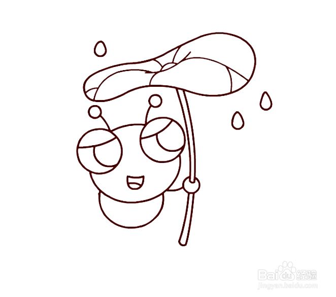 如何画卡通蜻蜓的简笔画?